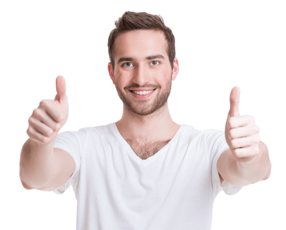 young happy man with thumbs up sign casuals isolated removebg preview